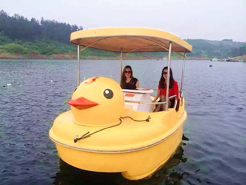 自排水大黄鸭脚踏船